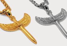 angel wing sword pendants